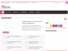 Tablet Screenshot of dating-ticker.com